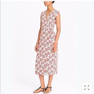 J. Crew Mercantile Easy Wrap Dress in 70s Floral
